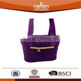 Purple Elegant Women Garment Fabric Hand Bag thumbnail-2