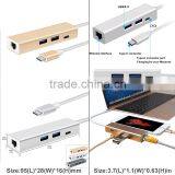 Type-C USB HUB with PD Power/ USB-C Ethernet OTG HUB