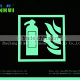 Glow in dark fire equipment sign/ luminescent emergency exit signs/fire-fighting signs