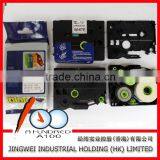 Compatible brother p-touch laminated label printer tape 12mm black on white 12mm TZe-231