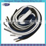 Newest colored flat drawstring cord with metal aglets for garments