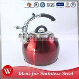 Painting Finished Black Nylon Handle Whistling Kettle Stainless Steel Water Kettle thumbnail-1