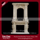 Natural French Marble Double Fireplace