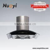 Tempered Glass Self Venting Commercial Range Hood thumbnail-3