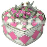 wedding gifts souvenirs metal jewelry box with magnet closure,good quality and various designs,pass SGS factory audit