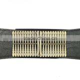 Ladies New Fashion Black Elastic PU Ribbon Waist Belt thumbnail-3