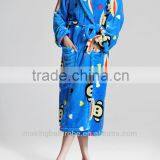 Cheap Ladies' Printed Flannel Bathrobes thumbnail-1