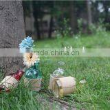 Best Selling Items Lovely Small Round White / Red / Yellow / Blue / Green / Purple Glass Flower Vase Wholesale thumbnail-5