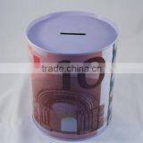 New Arrival EURO Money Box / Coin Saving Box / Tin Coin Bank