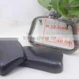 Leather Box Clutch Frames With Flower Knob Gunmetal Clutch Frame thumbnail-3