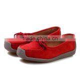 2015 New Autumn Winter Women Genuine Leather Flat Shoes Oxfords Moccasins Ladies Shoes Hot Sale thumbnail-1