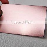 anodized aluminum card; business card; oxidation luggage tag