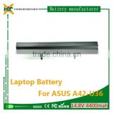 laptop battery pack for asus a42-u36 battery
