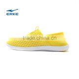 ERKE Summer Womens Cream Color Casual Shoes Breathable Beach Aquatic Shoes for Girls Full Mesh Flexible Loafers Couple Syle thumbnail-1