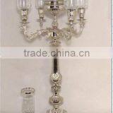 5 Arms Wedding Crystal Candelabra on Sale,wholesale Wedding Centerpiece thumbnail-2