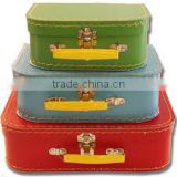 Colorful Customized fancy cardboard suitcase,kraft paper suitcase box made in Guanzhou
