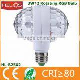 360 Degree Double Side 6w Rgb Rotating Stage Light Led