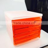 Hot selling pp plastic office 5 drawers filing cabinet