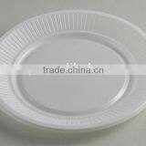8''(20cm) White Disposable Plastic Round Plate