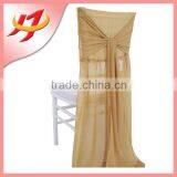 Wholesale high quality ruffled chiavari tie back chair covers for wedding banquet