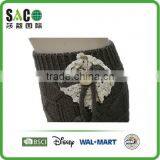 Fashion Crochet Flower With Butterfly Tassel Button Short Legwarmers thumbnail-4