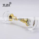 2 1/6 Inch Octagon Shape Victorian Bling Interior Door Set Glass Knobs