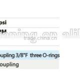 280 Bar Chromed Brass 3 O-rings Quick Ball Coupling thumbnail-1