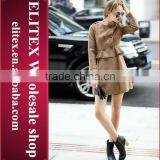 2015 HOT Fashion High Quality Brown Lady's Fashion Women Overcoat thumbnail-1