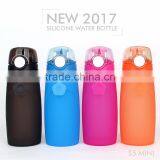 Excellent Silicone Material 16OZ Collapsible Water Bottle thumbnail-1