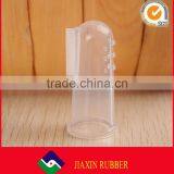 Food Grade Soft Silicone Baby Finger Tongue Cleaner Toothbrush Massager for Baby Kids Oral Health thumbnail-2