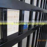 2400x2100 Black Spear Top Industrial Ornamental Fence / Tubular Steel Fence thumbnail-6