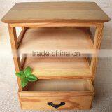 Unfinished Pine Decorative Pattern Wood Wood Cabinet Small Drawer Cabinet Small Drawer for Three Hole thumbnail-3