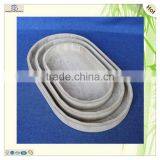 Antique Crockery Fruit Storage Set Paulownia Wooden Tray thumbnail-5