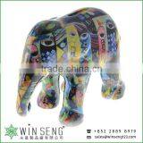 Hot Decoration Hand Painted OEM Art Decor Cute Novelty Ceramic Elephant Piggy Bank thumbnail-2
