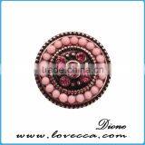 Fashion Crystal Button,Fashion Crystal Snap Button,Push Seed Beeds Snap Button thumbnail-1