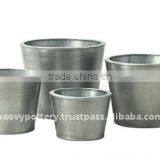 AWL Galvanized Zinc Vase,Galvanized Zinc Watering Can , Zinc Pot Planter, Zinc Planter for Gardening and Household thumbnail-1