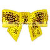 Cheap Hot Pink Christmas Hair Accessories Sequin Hair Bow thumbnail-3