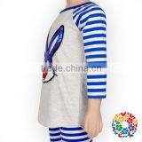 Easter Bunny Embroidery Sequin Kids Tshirts Fashion New Pattern Long Sleeve Easter Kids Raglan Shirts thumbnail-3