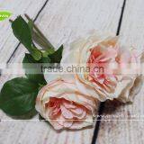 GNW FL-RS28-8.5CM Real Touch Single Stem Pink Rose Flower for Wedding Decoration thumbnail-2