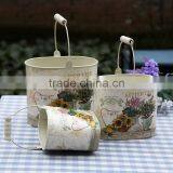 Leakproof Colorful Oval Shape Ice Bucket With Wooden Handle thumbnail-2