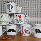 Trade Show Hottest: Antirust Galvanized Metal Mug With Stainless Steel Rim thumbnail-1