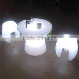 Remote Control Rechargeable RGB Color LED Furniture Modern Coffee Shop Table and Chair thumbnail-2