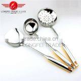 2016 New Collection 3pcs Stainless Steel Kitchen Utensil Sets Cooking Tools thumbnail-1