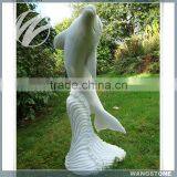 Garden Statue Cute Stone Dolphin Sculpture thumbnail-1
