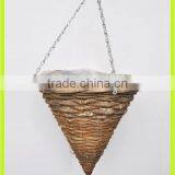 Cone Shape Rattan Hanging Basket, Model,LF72085 thumbnail-1