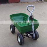 TC2135 Four Wheel Poly Garden Dump Cart thumbnail-4