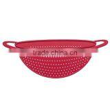Kitchen Utensils Silicone Colorful Flat Strainer With Antiskid Handle Pot Cover Pan Lid thumbnail-3