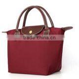 Foldable Nylon Shopping Bag With Zipper and Button Closure thumbnail-3