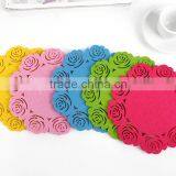 2016 Colorful Round Cup Polyester Coasters Custom Fabric Mats thumbnail-2