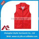 Red Ladies Working Uniform Vest Logo Custom Wholesales thumbnail-1